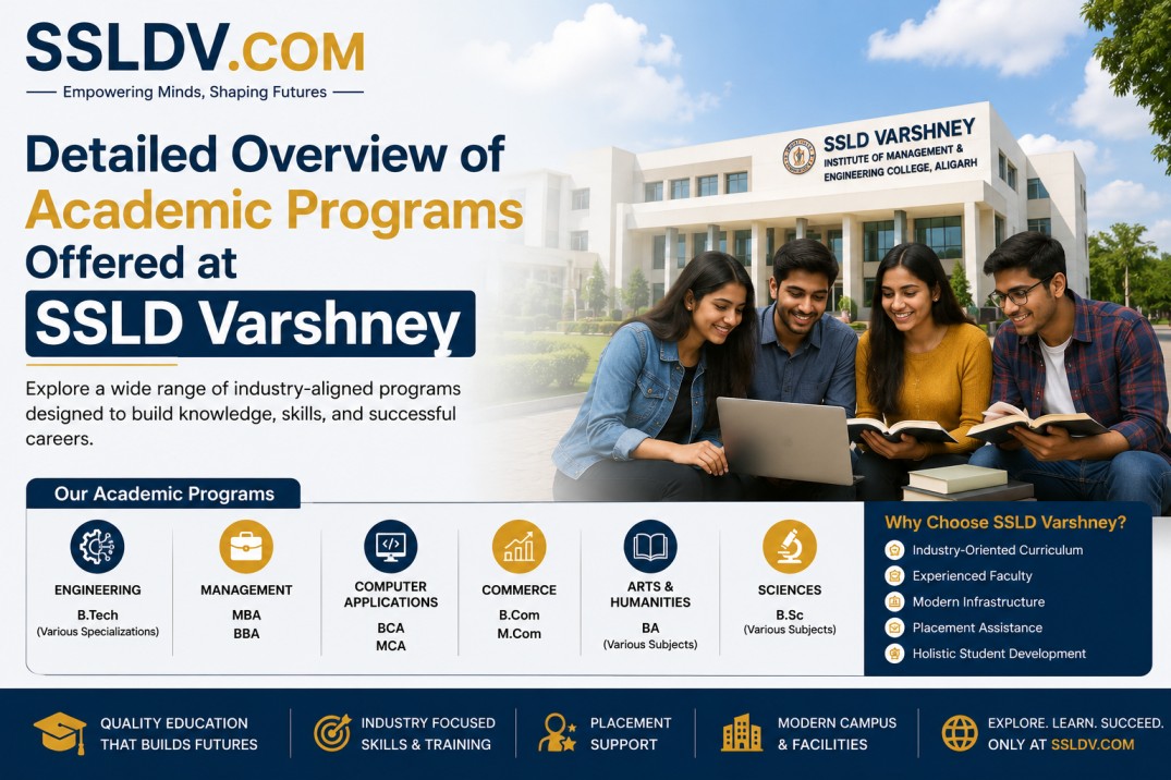 Detailed Overview of Academic Programs Offered at SSLD Varshney